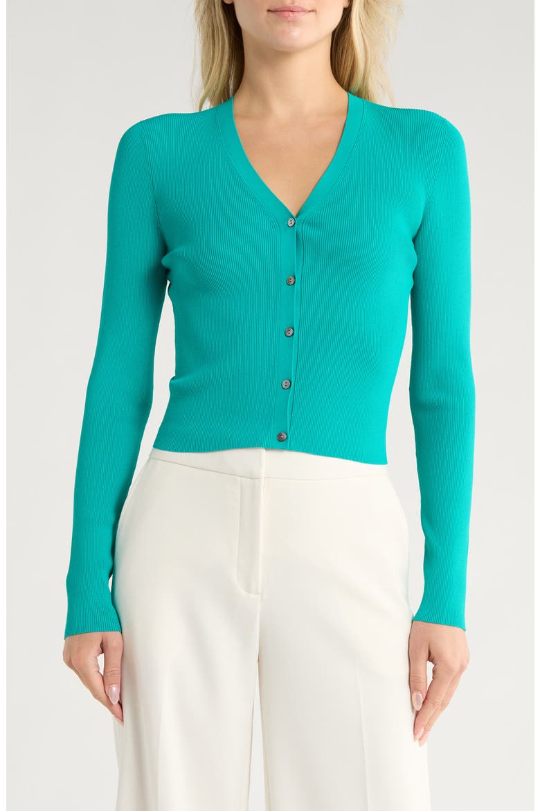Wooster Cropped Cardigan, Main, color, BILLIARD