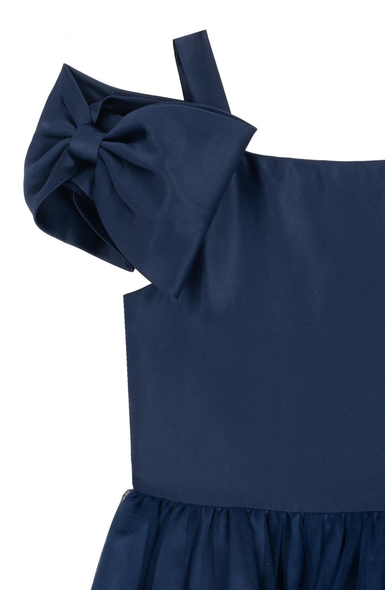 Rare Editions Kids' Cold Shoulder Party Dress, Alternate, color, Navy