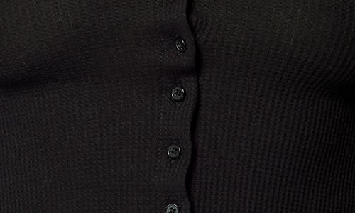 Florence By Mills Micro Thermal Baby Snap Cardigan In Black