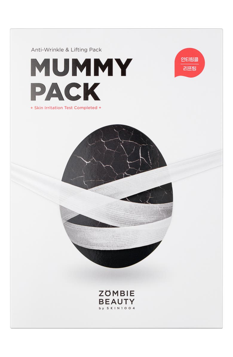 ZOMBIE BEAUTY BY SKIN1004 MUMMY PACK Mask Kit, Main, color, 