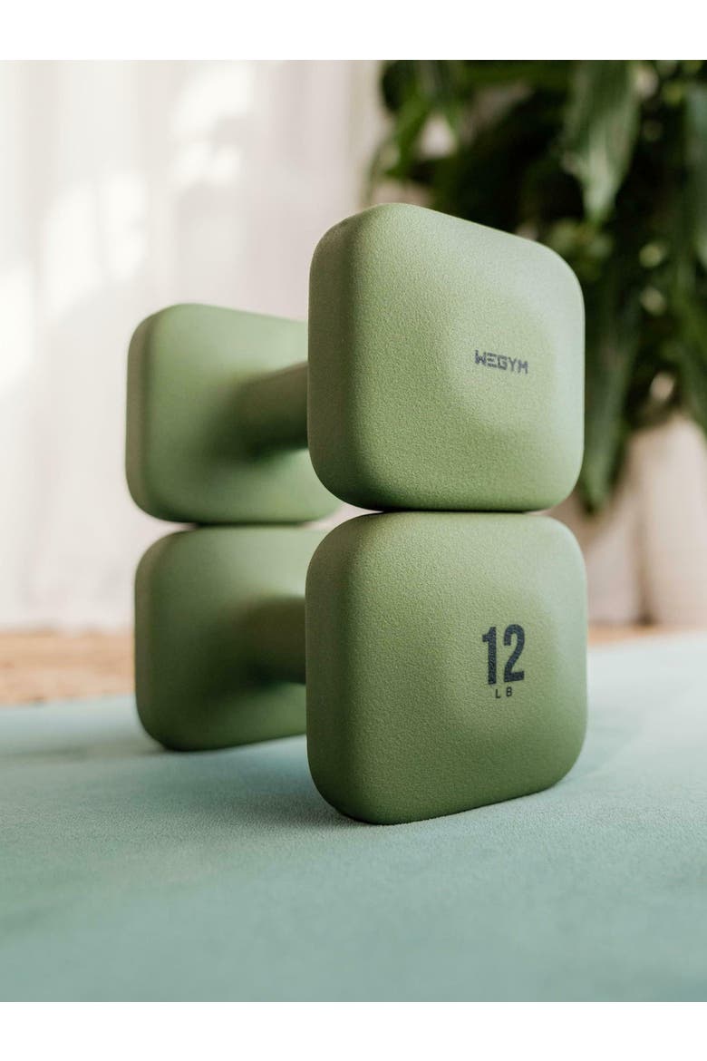SafeGrip Dumbbells, Alternate, color, Forest