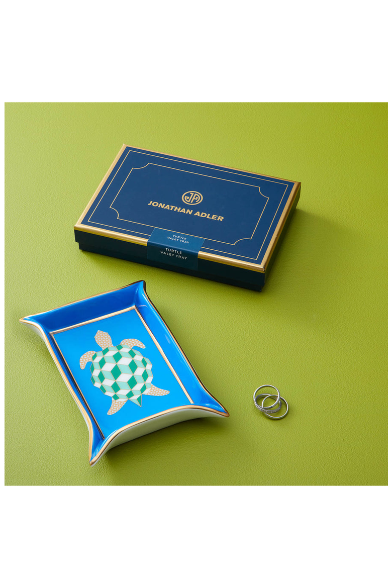 Turtle Valet Tray, Alternate, color, Blue