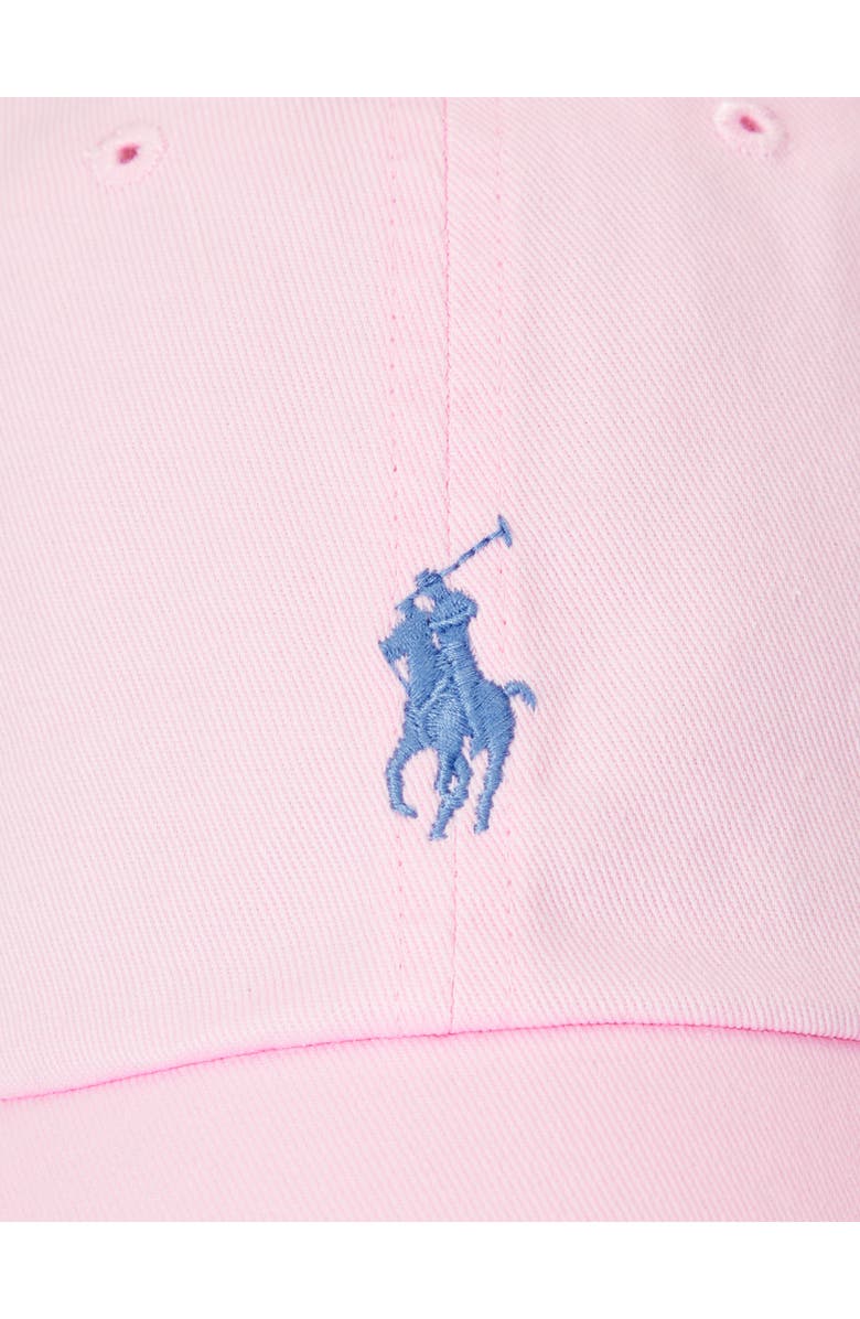 Polo Ralph Lauren Classic Sport Cotton Twill Baseball Cap, Alternate, color, Carmel Pink / Jewel Blue