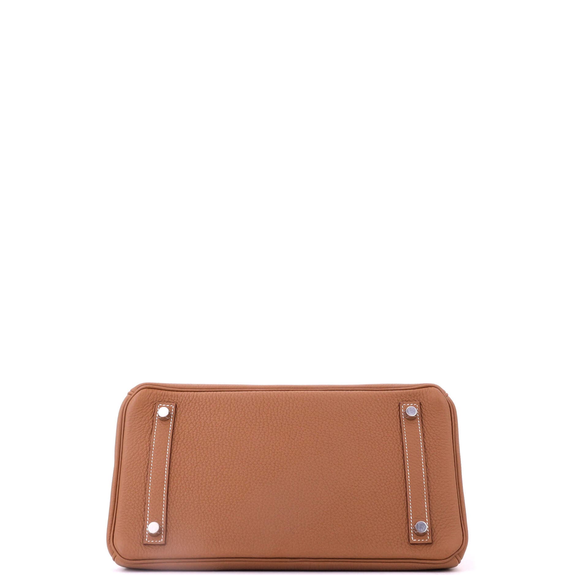 Birkin Handbag Brown Togo with Palladium Hardware 30, Alternate, color, Metallic Gold