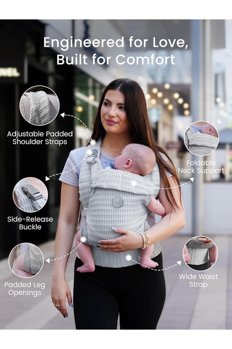 Baby Carrier Newborn to Toddler, Alternate, color, Gray