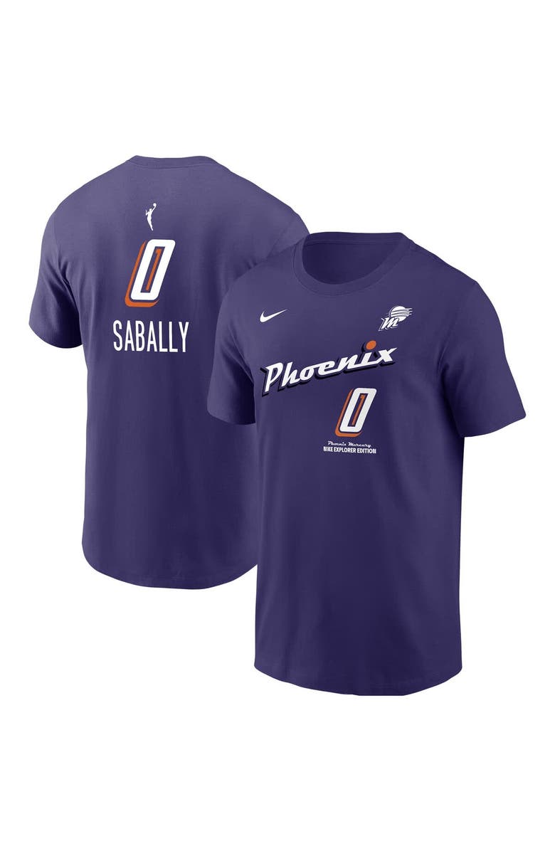 Nike Men's Nike Satou Sabally Purple Phoenix Mercury Explorer Edition Name & Number T-Shirt, Alternate, color,