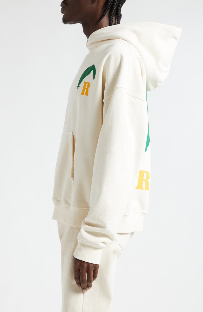 Rhude Moonlight Logo Graphic Hoodie, Alternate, color,