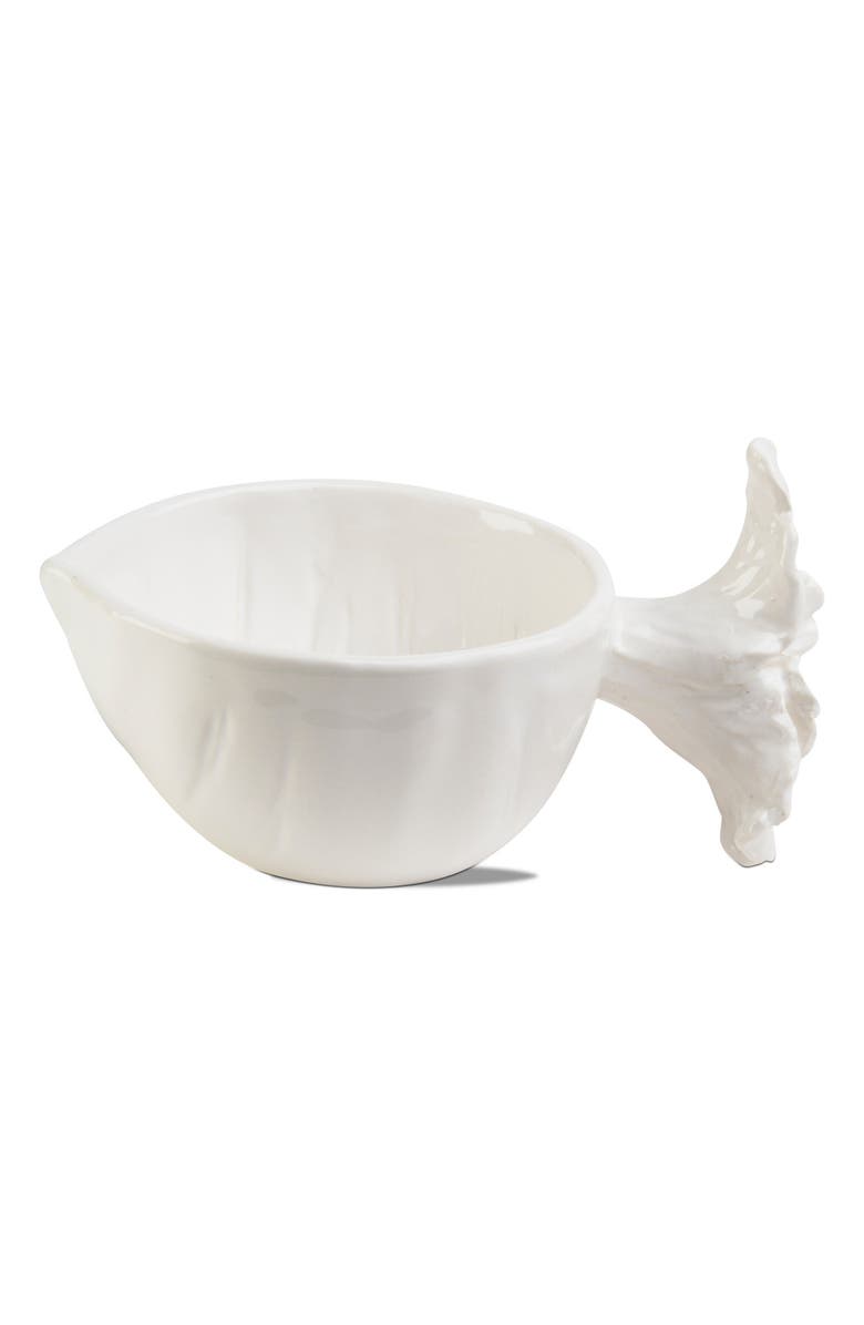 tag White Ceramic Beet Serving Bowl for Everyday Use, Main, color, White