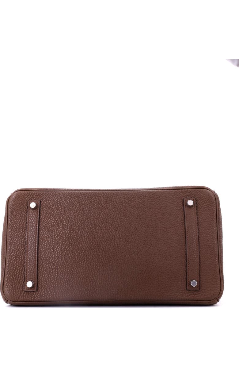 Pre-Owned Hermes Birkin Handbag Brown Togo with Palladium Hardware 35, Alternate, color, Brulee