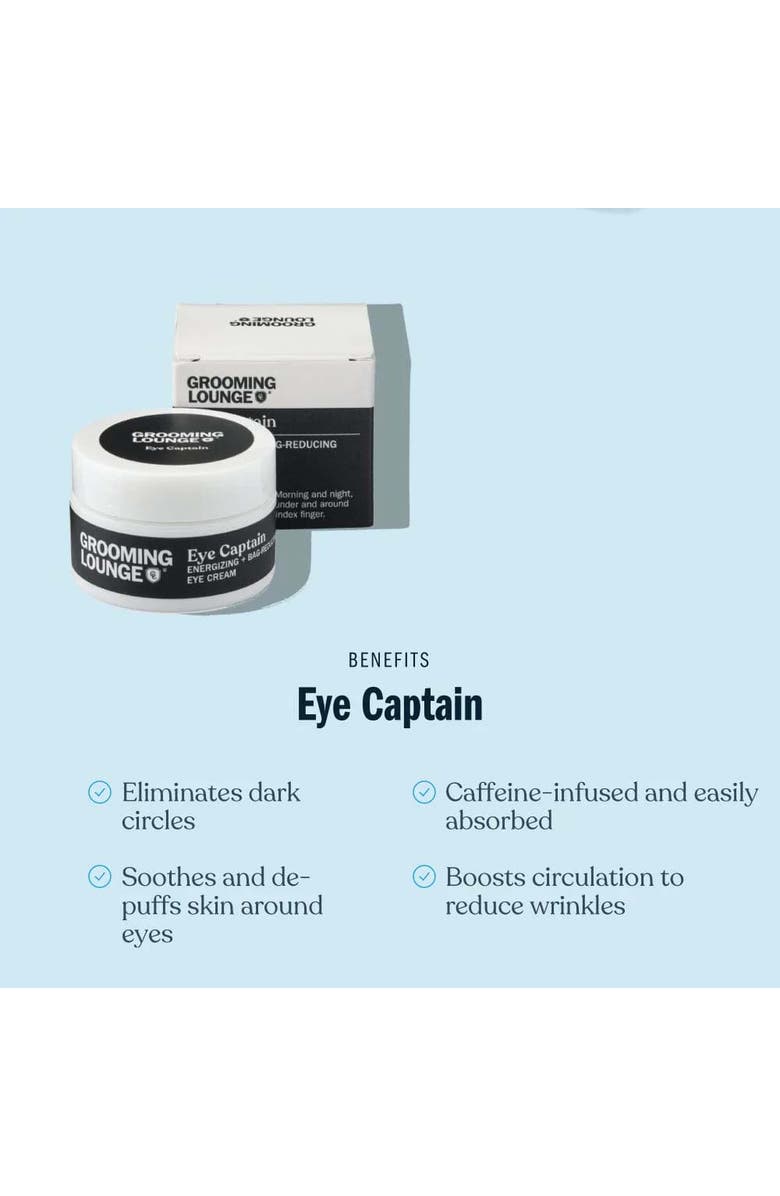 Grooming Lounge Eye Captain Eye Cream 0.5oz, Alternate, color, NO COLOR