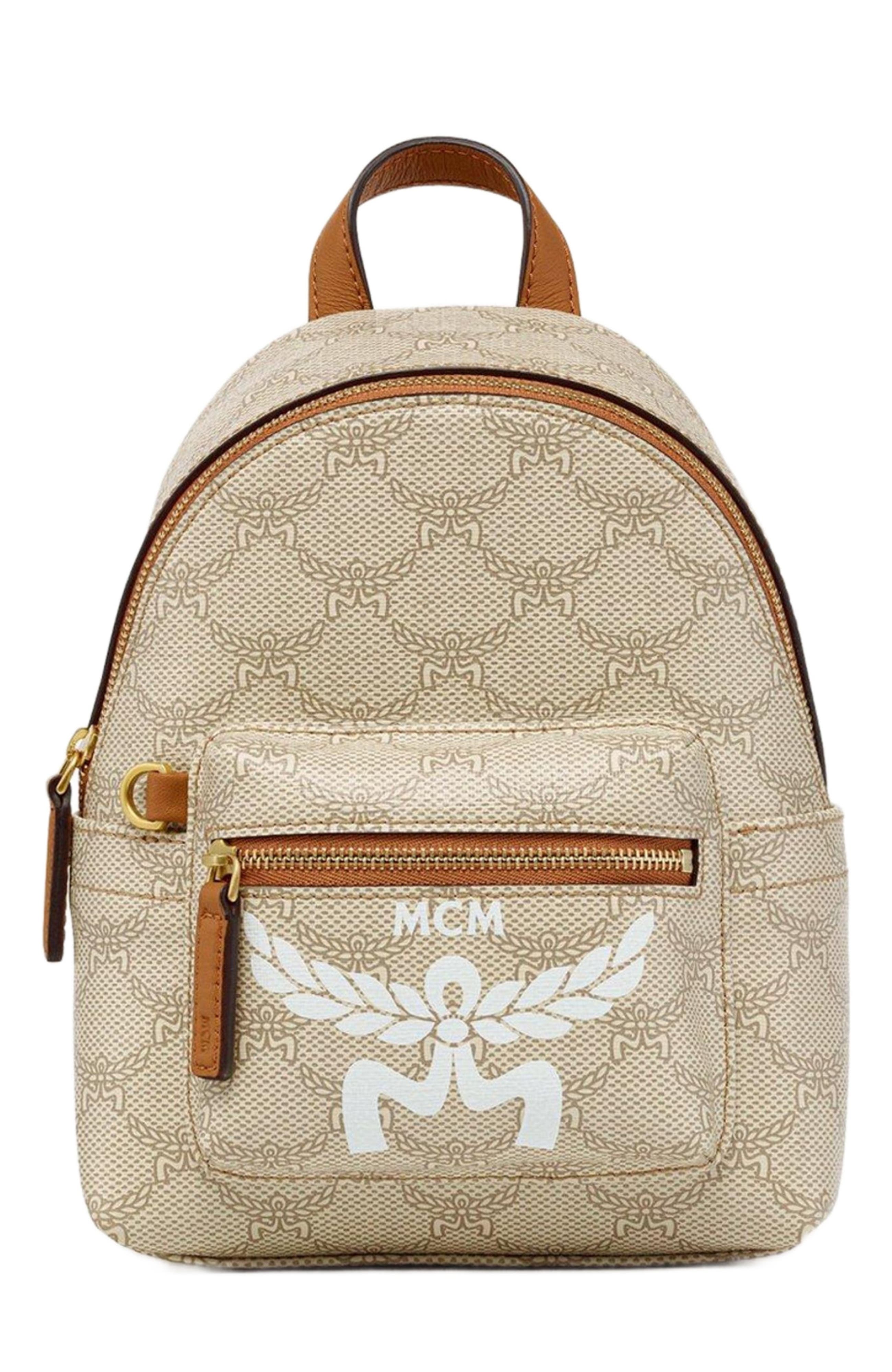 MCM Stark Bebe Boo Backpack in Lauretos, Main, color, 