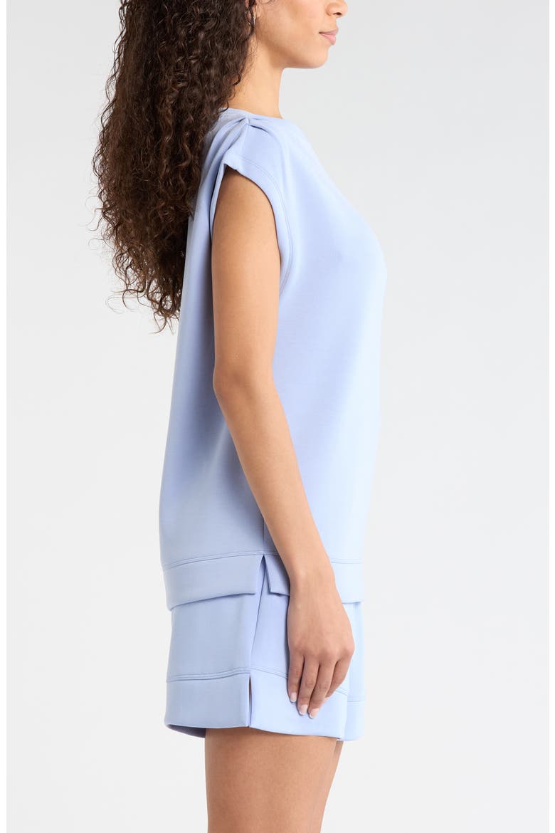 Soft Luxe Knit Gathered Shoulder Top, Alternate, color, BLUE STORK