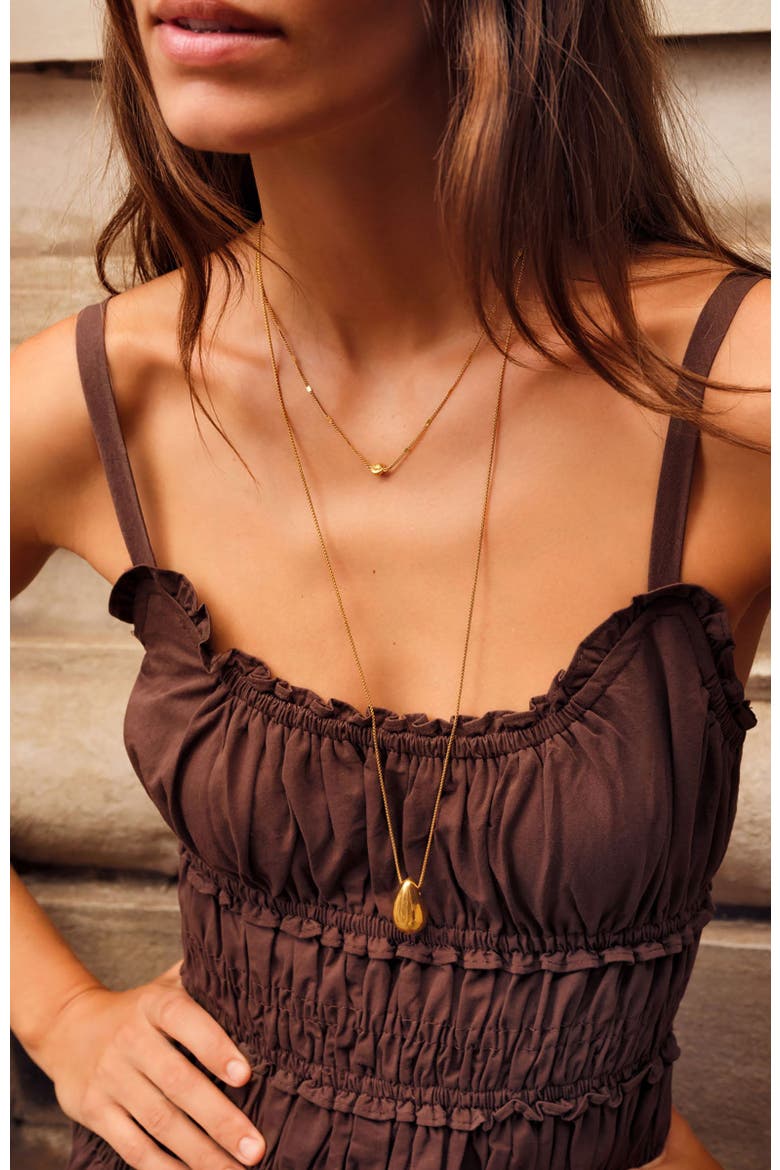 Aura Necklace, Alternate, color, Gold