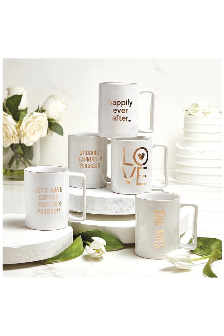 Happily Ever After Ceramic Mug, Alternate, color, WHITE