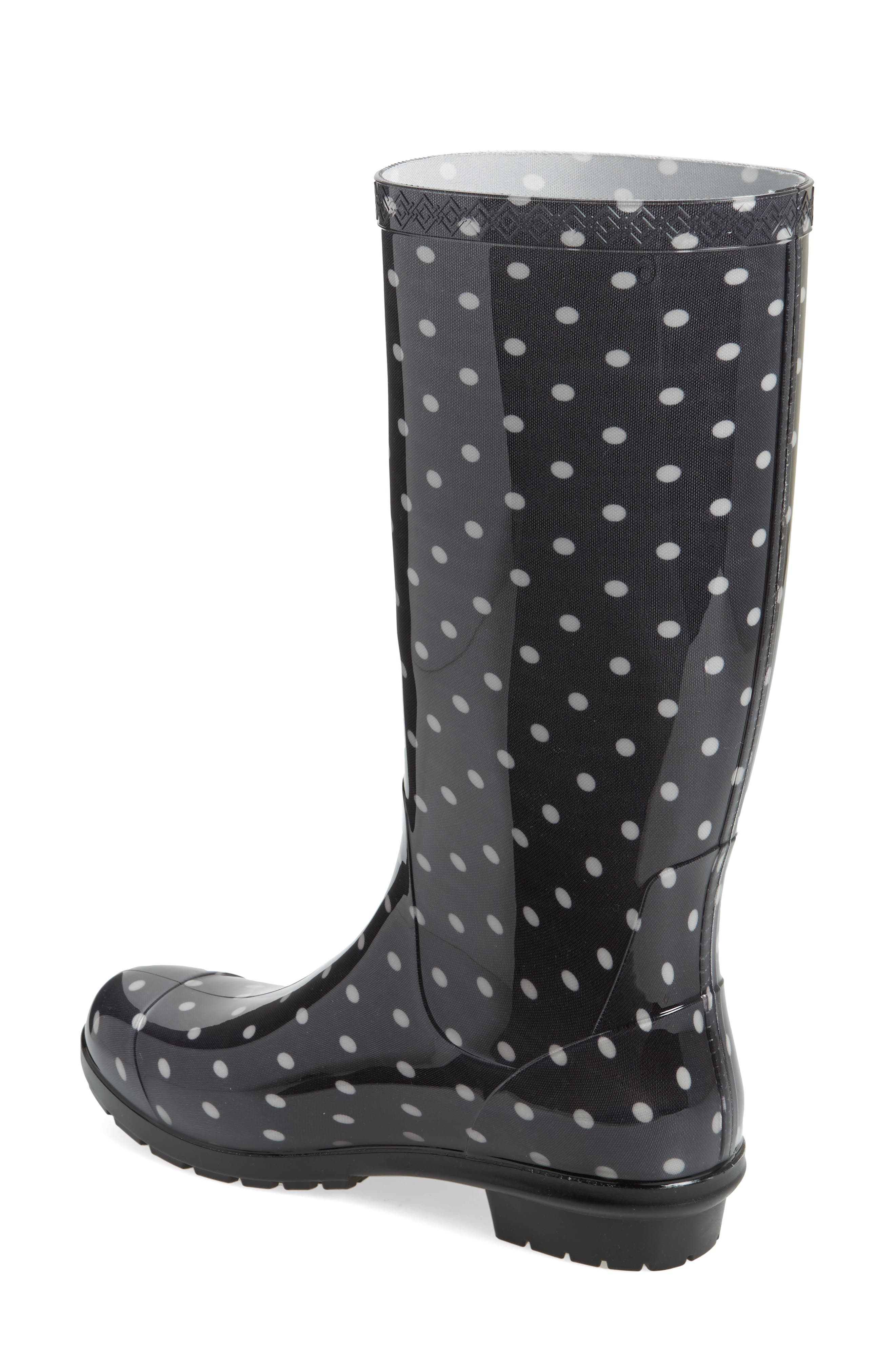 UGG<sup>®</sup> Shaye Polka Dot Rain Boot, Alternate, color, 