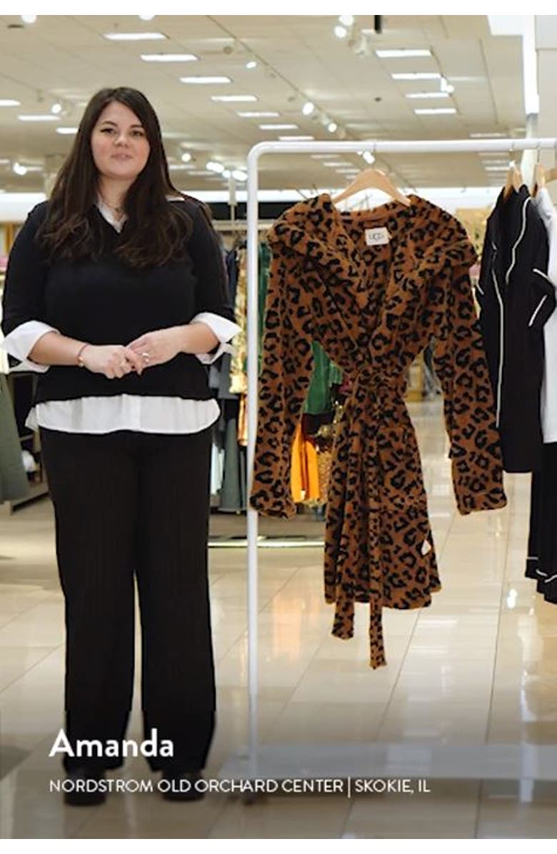 Aarti Faux Shearling Hooded Robe, sales video thumbnail