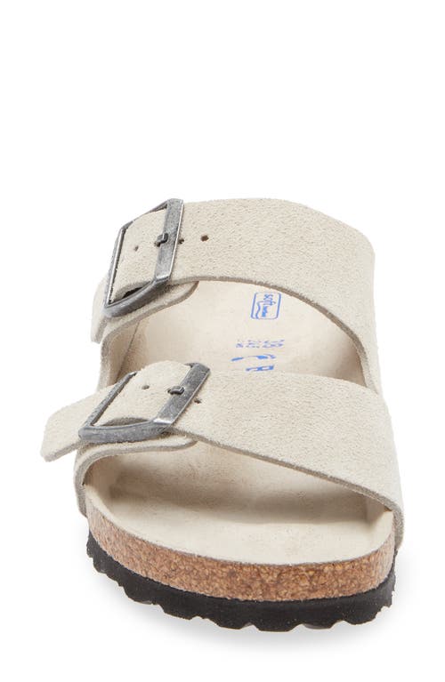Birkenstock Arizona Soft Footbed Slide Sandal In Gray
