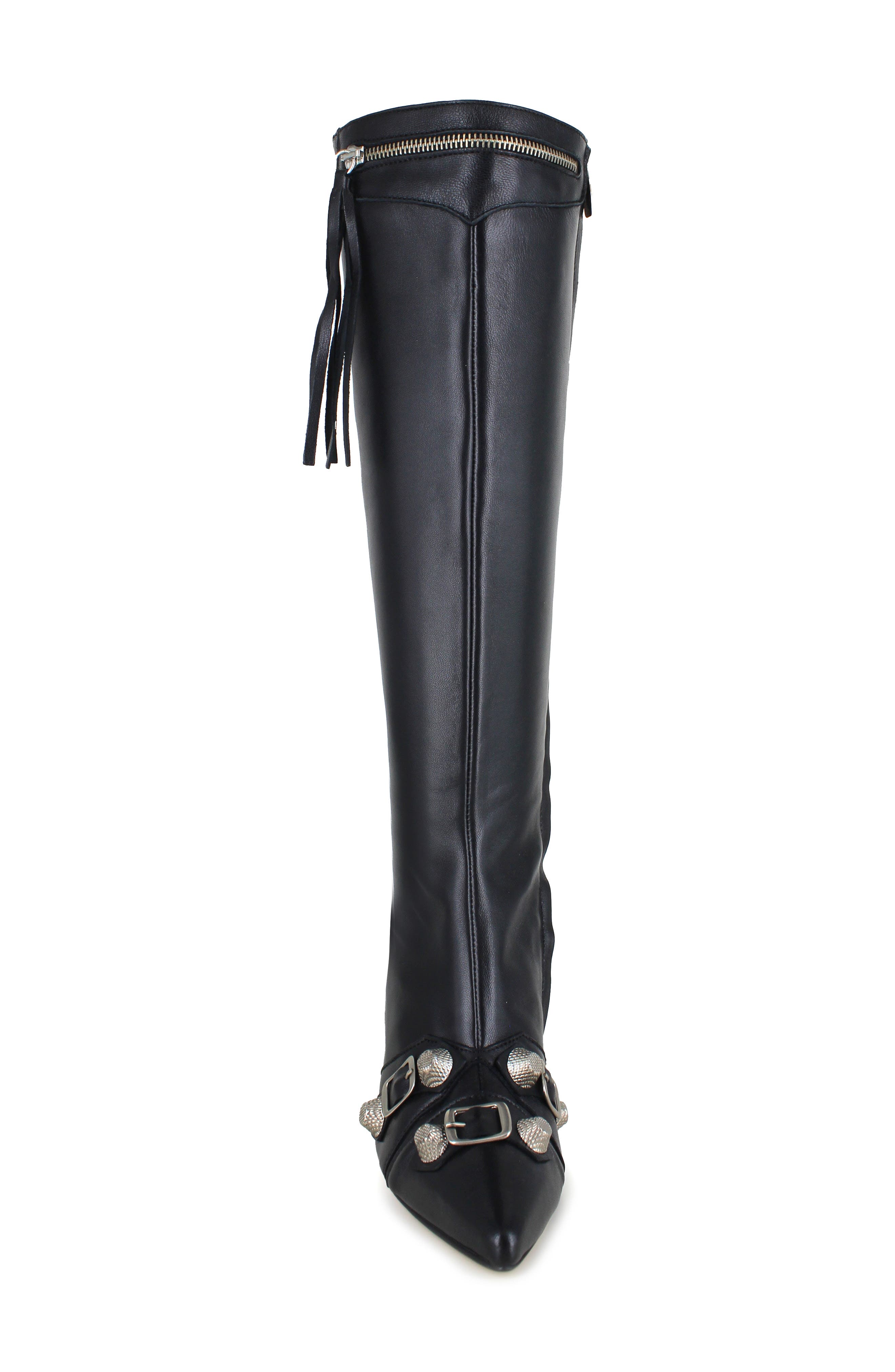 ZIGI Ivara Knee High Boot, Alternate, color, Black Leather