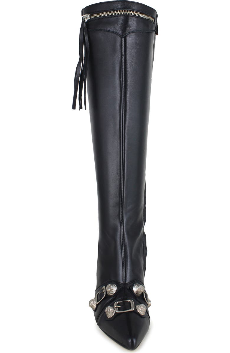 ZIGI Ivara Knee High Boot, Alternate, color, Black Leather