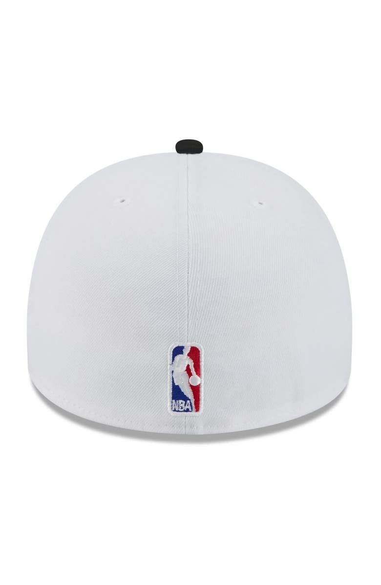 New Era Men's New Era White/Black Miami Heat 2025 NBA Draft A-Frame 59FIFTY Fitted Hat, Alternate, color, 