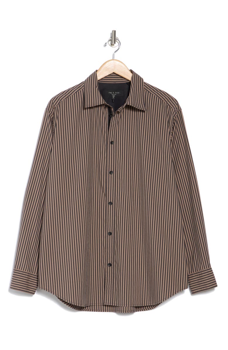 rag & bone Matthew Relaxed Fit Stripe Button-Up Shirt, Alternate, color,