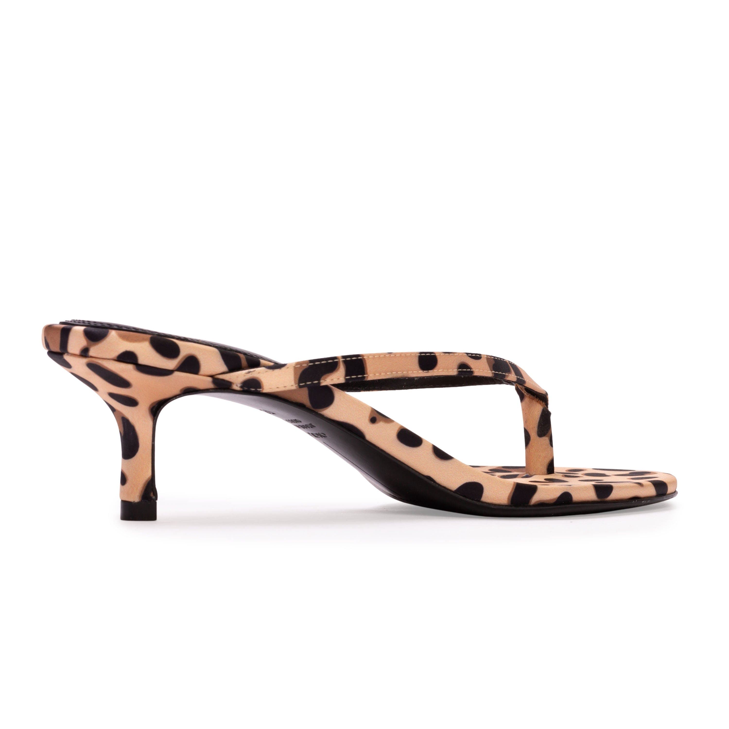 BLACK SUEDE STUDIO Tash 50 Satin Mule, Alternate, color, Cheetah Satin