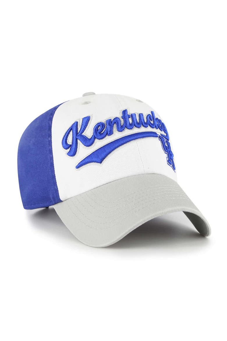 Youth '47  White Kentucky Wildcats Scooter Clean Up Adjustable Hat, Alternate, color, White