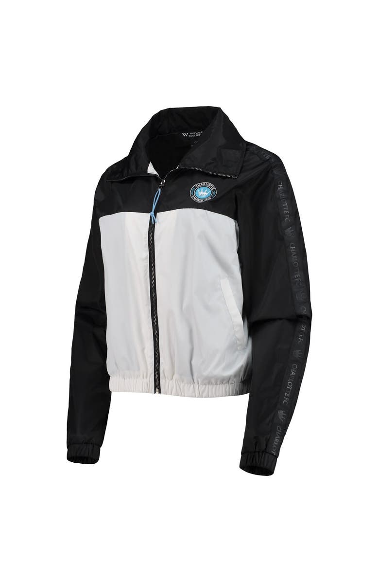 THE WILD COLLECTIVE Women's The Wild Collective Black Charlotte FC Anthem Full-Zip Jacket, Alternate, color, Black
