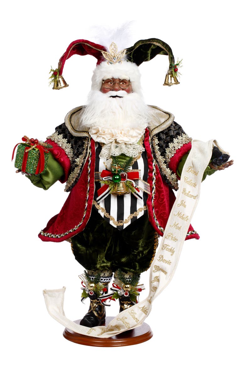 African American Naughty or Nice Santa, Main, color, Red