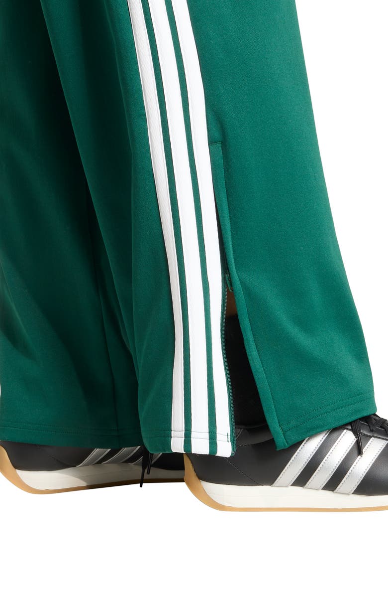 adidas Originals House of Tiro Wide Leg Track Pants, Alternate, color, Dark Green/ Scarlet/ White