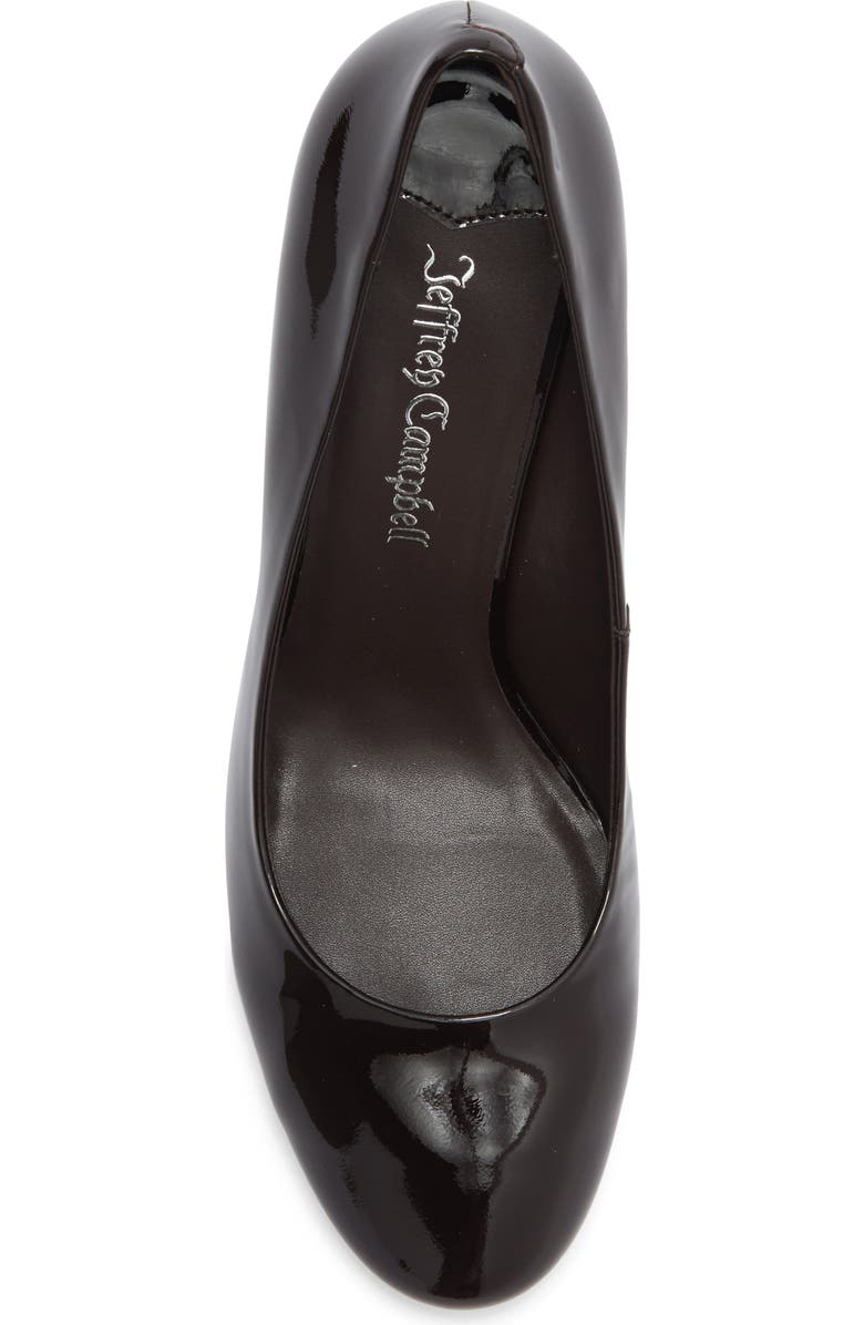 Jeffrey Campbell Real Life Pump, Alternate, color, Brown Crinkle Patent