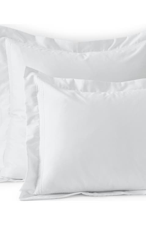 400 Thread Count Premium Supima Cotton No Iron Sateen Embroidered Pillow Sham
