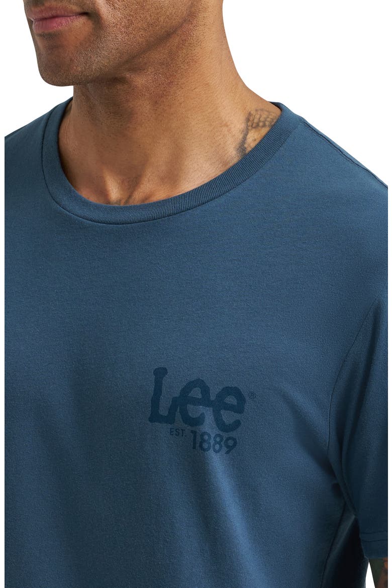 Logo Graphic T-Shirt, Alternate, color, MIDNIGHT NAVY