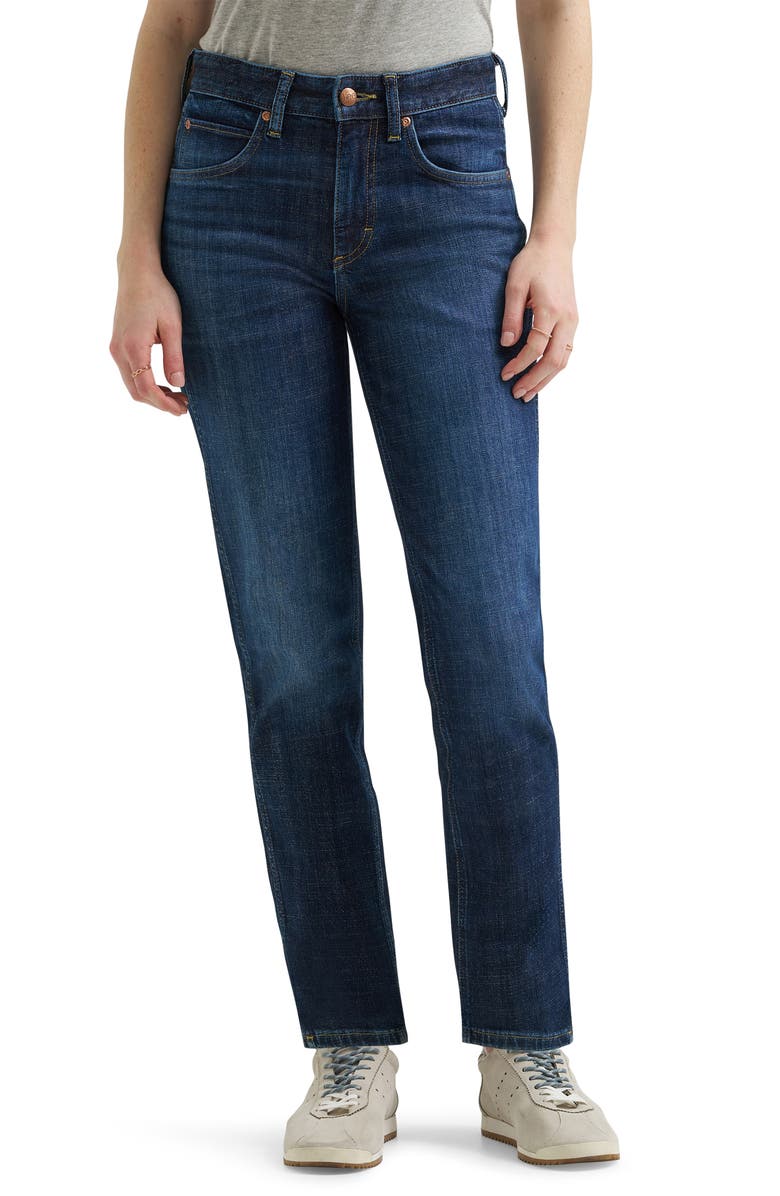 Lee Rider<sup>™</sup> Slim Straight Leg Jeans, Main, color, Valiant Indigo