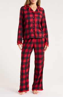 BABY STARTERS Mom Matching Family Buffalo Plaid Collared Pajamas