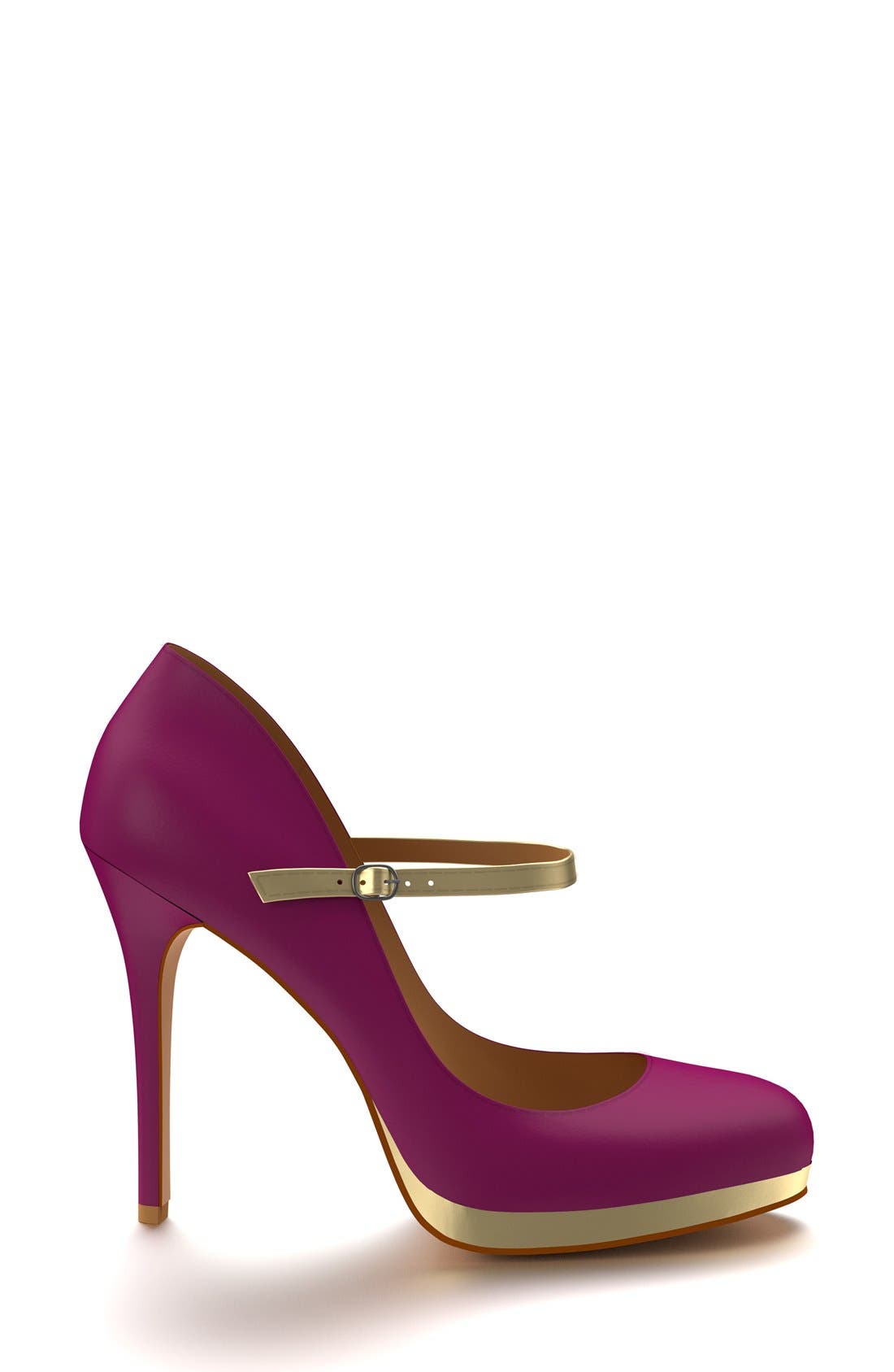 Mary Jane Platform Pump, Alternate, color, PURPLE/ SOFT PINK