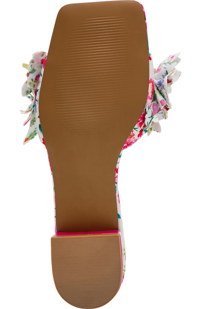 Betsey Johnson Glorria Slide Sandal, Alternate, color, Natural Floral Multi