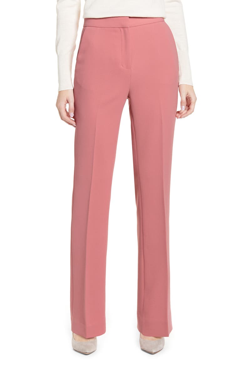 Wide Leg Suit Pants, Main, color, PINK COMPACT