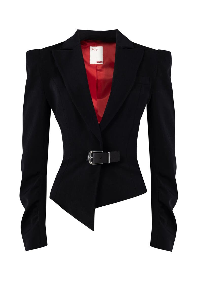 Wool Blend Your *Itch Fitted Blazer Jacket, Alternate, color, BLACK