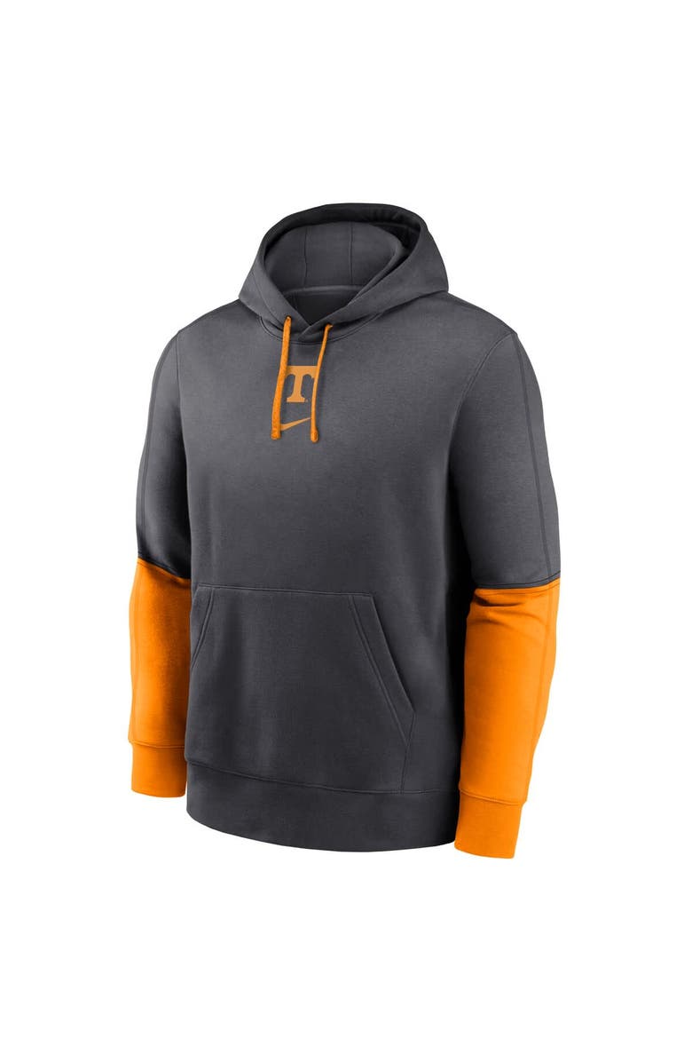 Nike Men's Nike Anthracite/Tennessee Orange Tennessee Volunteers 2024 Sideline Club Pullover Hoodie, Alternate, color, 