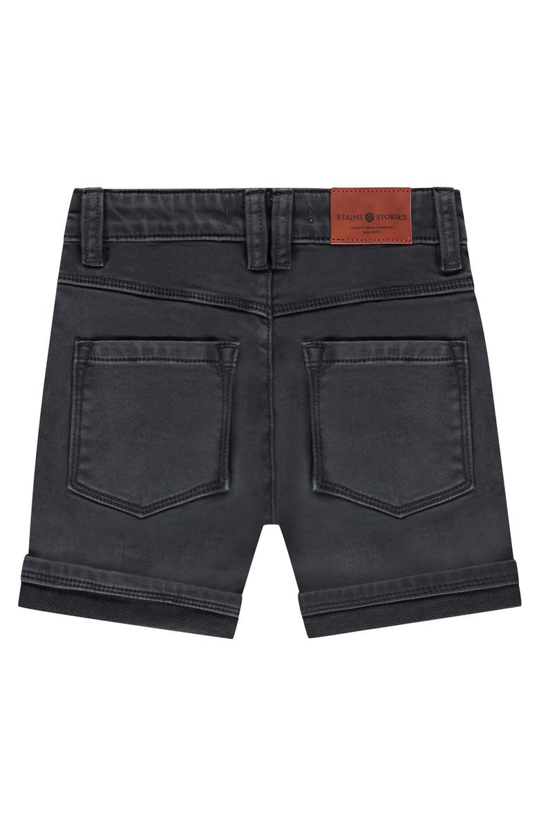 Stains and Stories by Babyface Classic Jean Shorts, Alternate, color, Dark Grey
