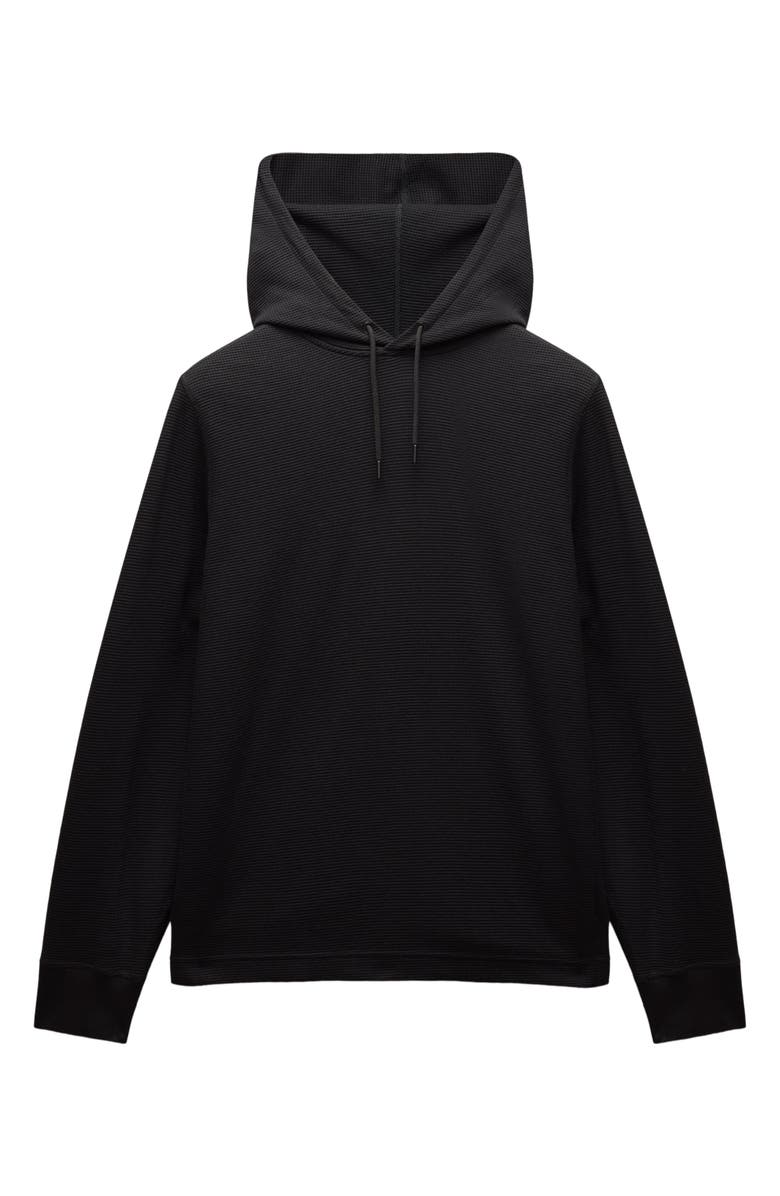 Reigning Champ Lightweight Waffle Stitch Hoodie, Alternate, color, Black