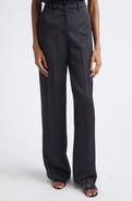 Emporio Armani Satin Wide Leg Trousers
