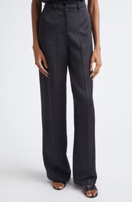 Emporio Armani Satin Wide Leg Trousers