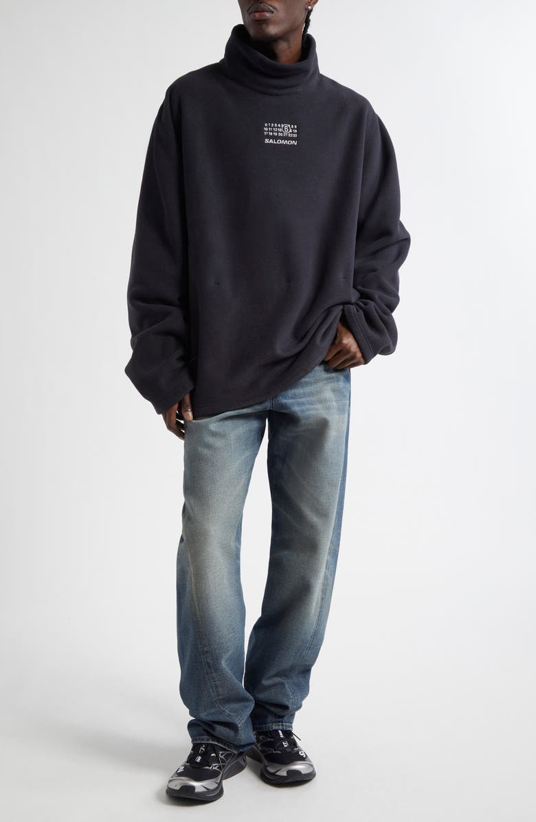 MM6 Maison Margiela Wide Leg Jeans, Alternate, color, Medium Blue