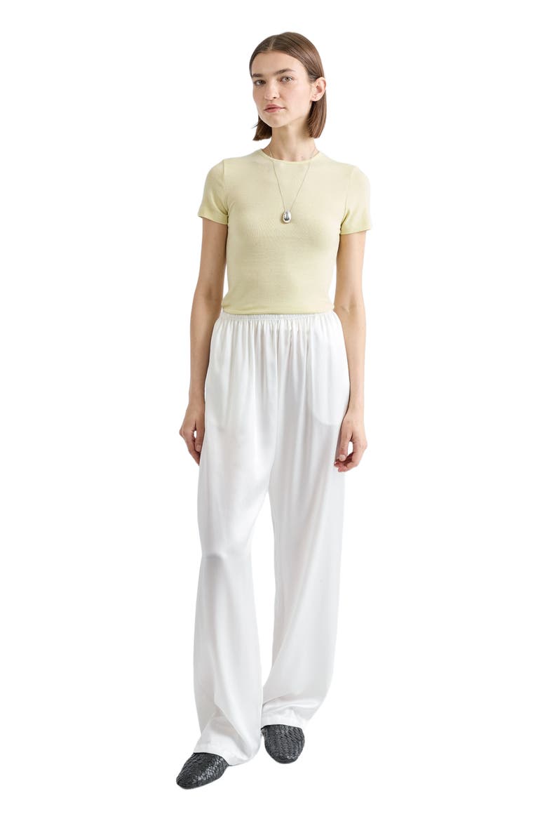 Short Sleeve Knit Top, Main, color, Yellow