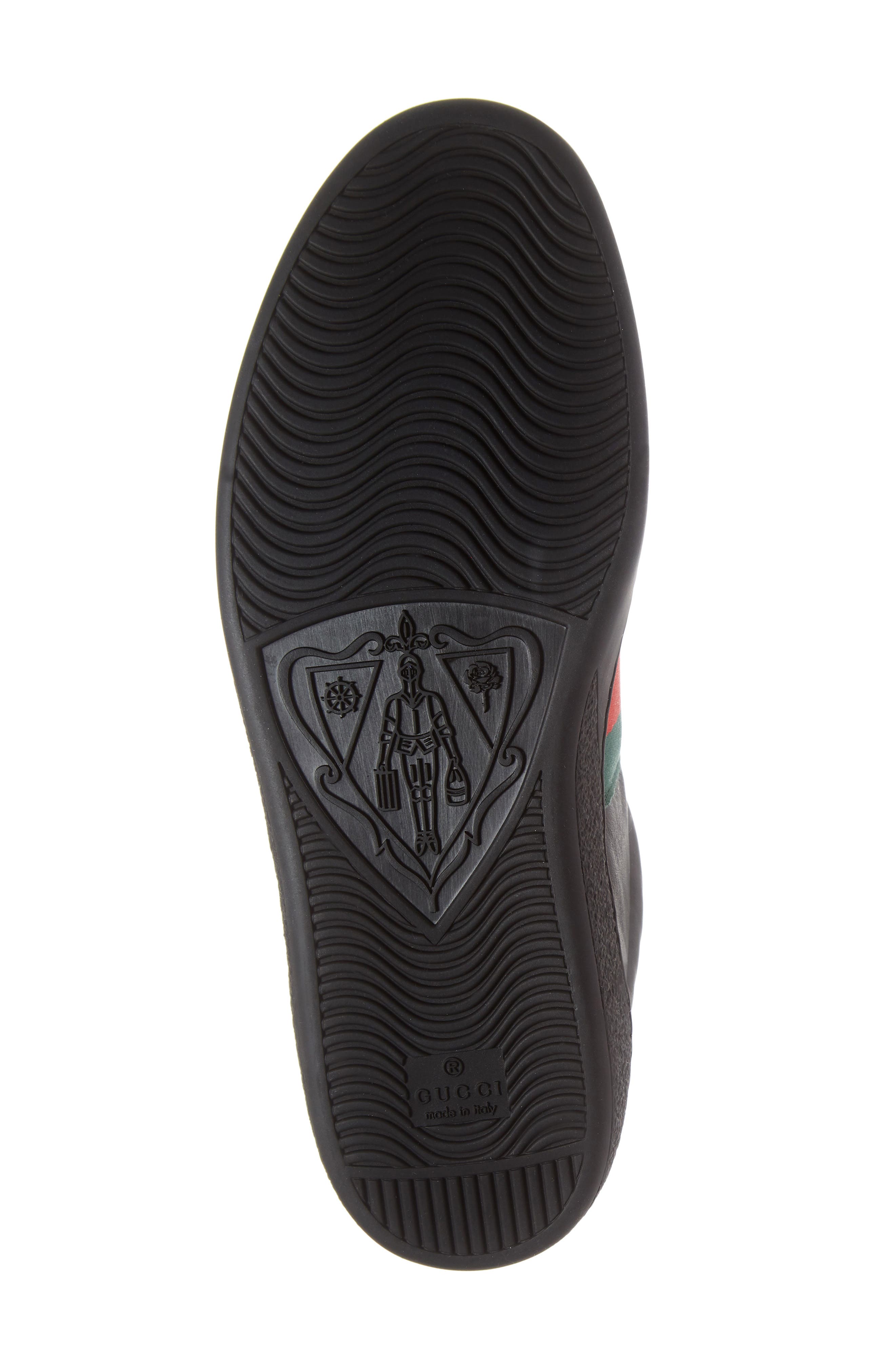 Gucci New Ace Clean Web Stripe Sneaker, Alternate, color, 