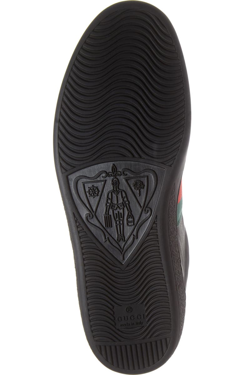 Gucci New Ace Clean Web Stripe Sneaker, Alternate, color,