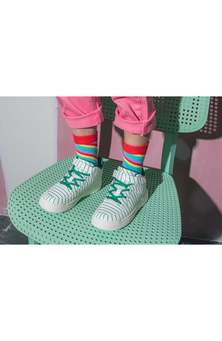 doiy Kids' 3D Lollipop Crew Socks, Alternate, color, Rainbow Multicolor