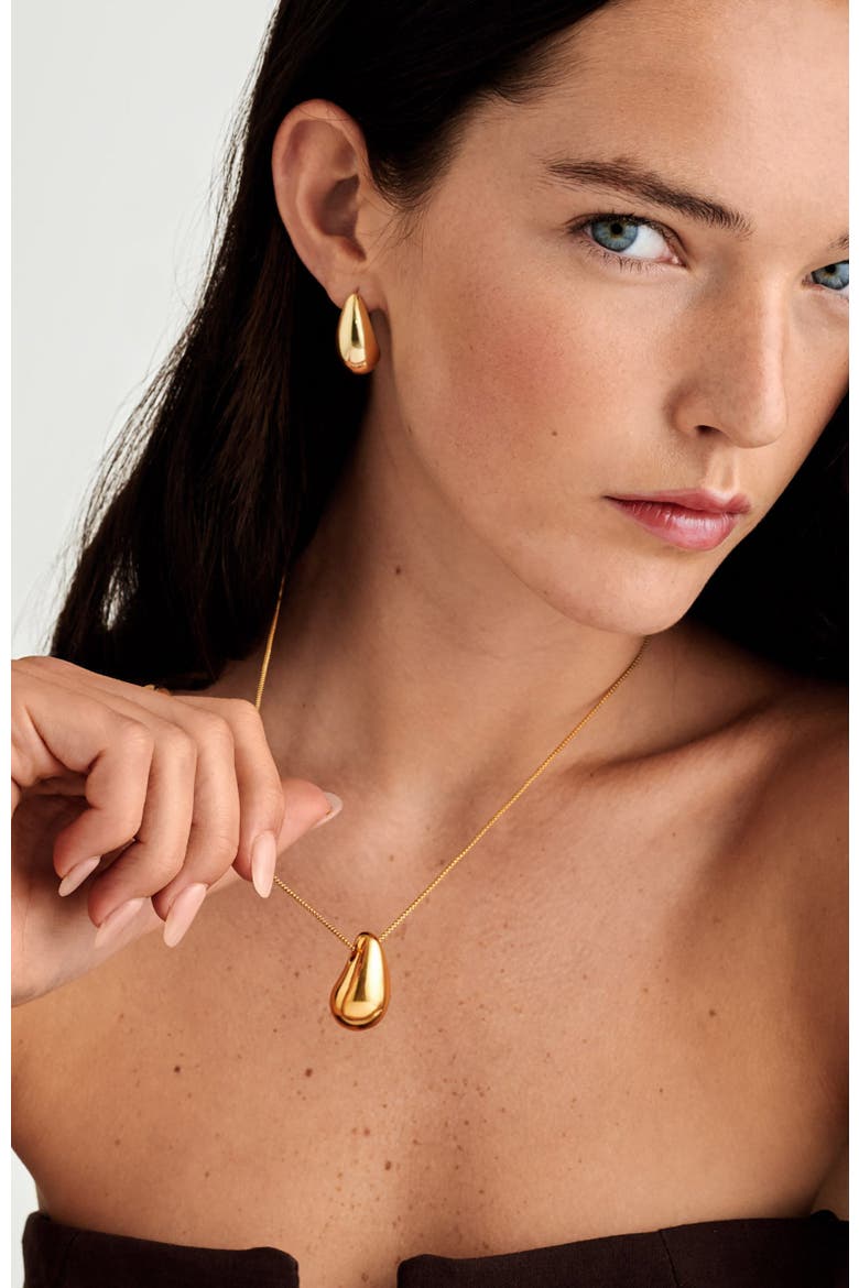 Aura Necklace, Alternate, color, Gold